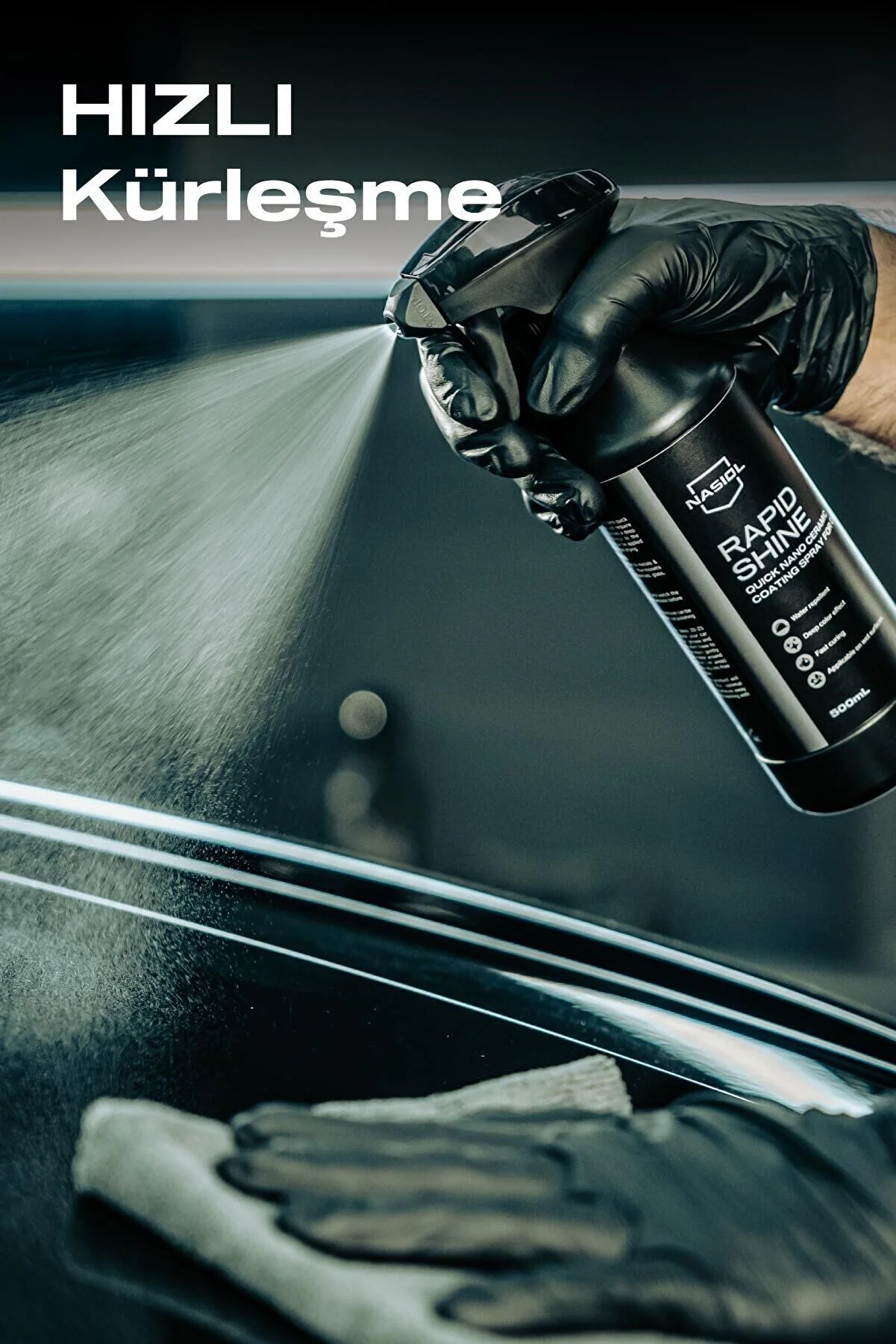 Nasiol Rapidshine Hızlı Nano Seramik Kaplama Spreyi 500 ml