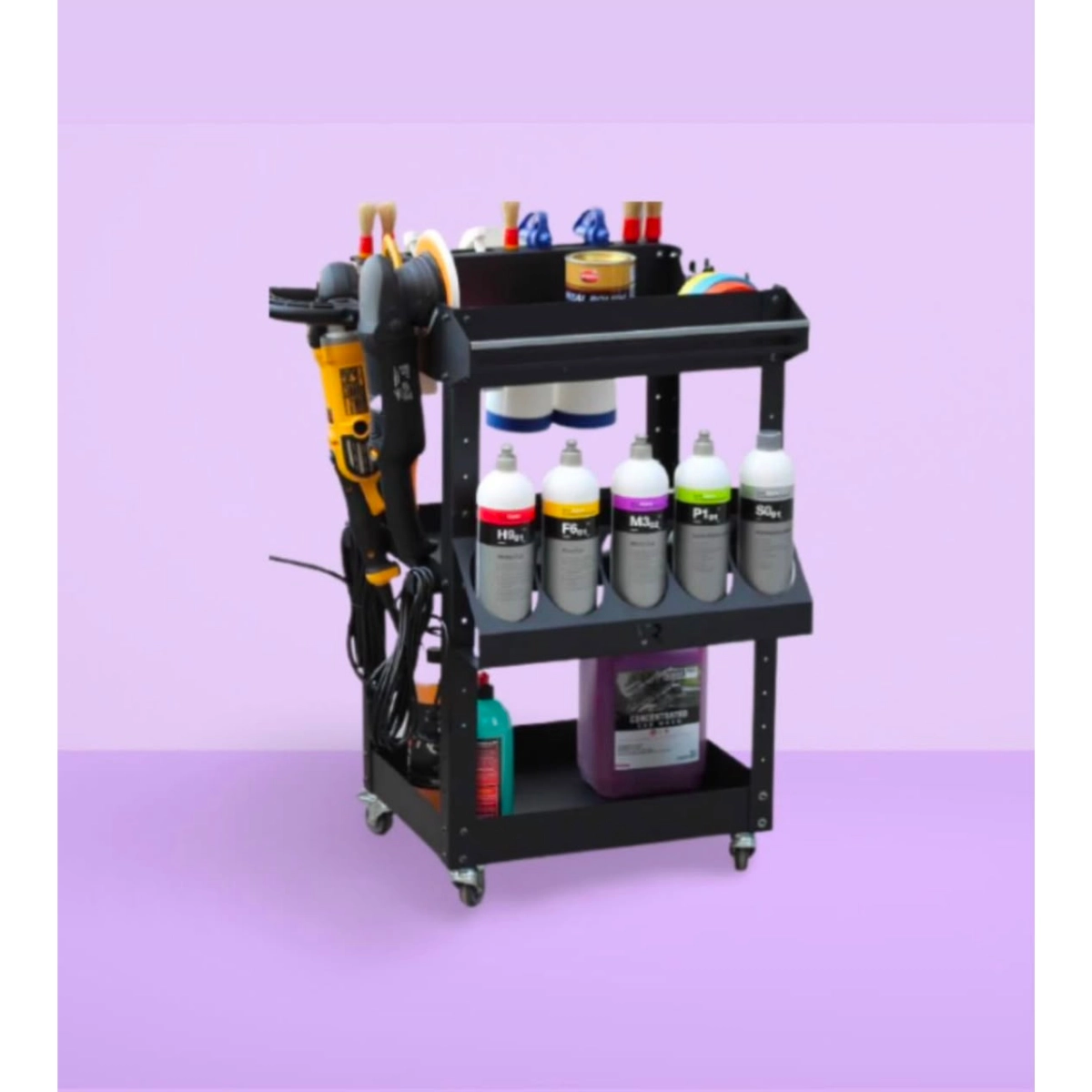 Detailers Shop Tekerlekli Malzeme Arabası